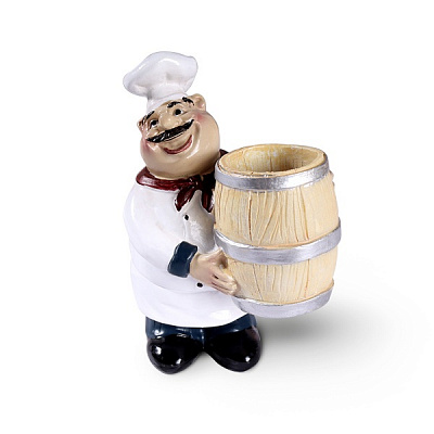 Статуэтка для зубочисток Повар DH-ST-02-1 White МВМ