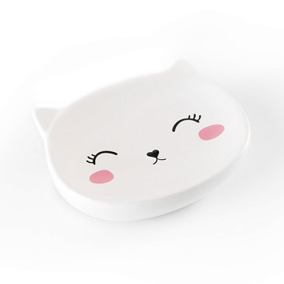 Мыльница Cute Cat BA-20 White