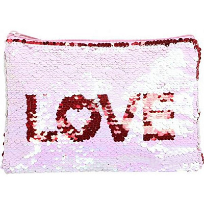 Пенал шкільний Паєтки кохання 21x15 см MF988928-2