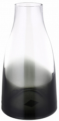 Ваза стеклянная Wrzesniak Glassworks Яншо 34 см серая 