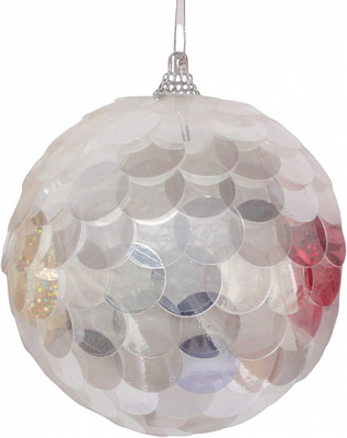 Куля пластикова Shunda з лускою d100 SDA69610W 100 мм білий SDA69610W