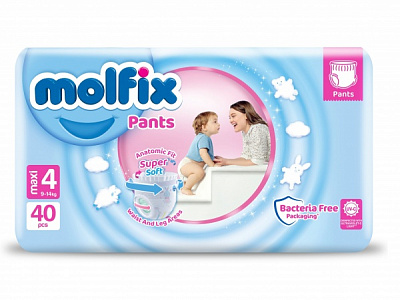 Подгузники-трусики Molfix 4 maxi 9-14 кг 40 шт (50004499)