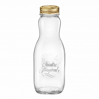 Бутылка с крышкой 1 л Quattro Stagioni Bormioli Rocco