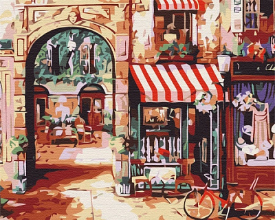 Картина за номерами Паризька вулиця PBS7254 40х50 см Brushme