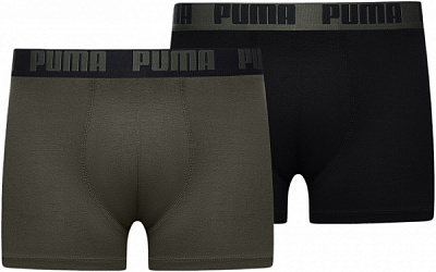 Труси Puma BASIC BOXER 2P FOREST 90682370 р.2XL різнокольоровий