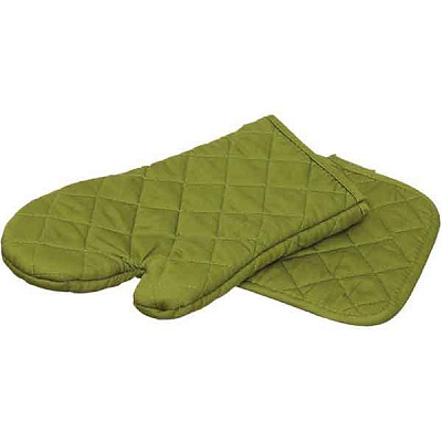 Набір кухонний рукавичка та прихватка 17x30 см трав'яний