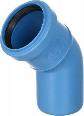 Коліно Valsir безшумне Triplus d50x45° (VS0650425)