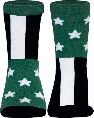 Шкарпетки дитячі Conte-Kids TIP-TOP (веселі ніжки) 282 17С-10СП р.24 хакі чорний білий