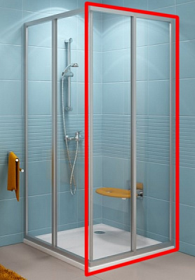 Душові двері Ravak SRV2-S 80 Білий+Grape