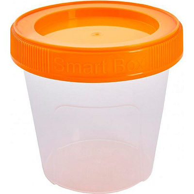 Контейнер с кришкой Алеана «Smart Box» 0,5 л светло-оранжевый