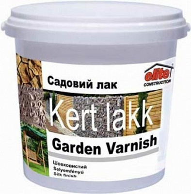 Лак акриловий Бурштин Elite Construction напівмат 5 л прозорий