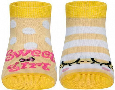 Носки детские Conte-Kids Tip-Top Веселые ножки 284 17С-10СП р.14 светло-желтый 