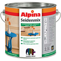Эмаль Alpina SeidenMix черная 0.75 л