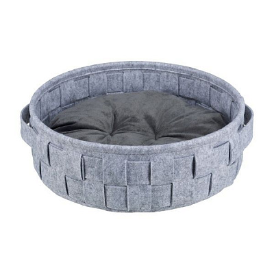 Лежак Trixie для собак Lennie плетений сірий 38391