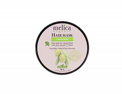 Маска для волос Melica Organic с экстрактами лопуха и оливы 350 мл