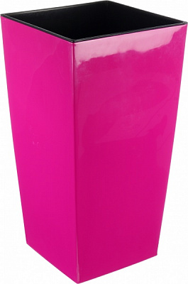 Горщик пластиковий Prosperplast Urbi square 2 в 1 квадратний 16,3л (72975-235) фуксія