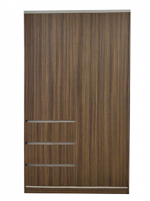 Шкаф для одежды Kartissa Гектор 2д3ш 2065х1200х526 мм орех франклин табачный / орех франклин табачный