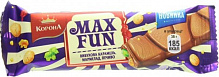 Шоколад Корона Max Fun со взрывной карамелью мармеладом и печеньем 38 г