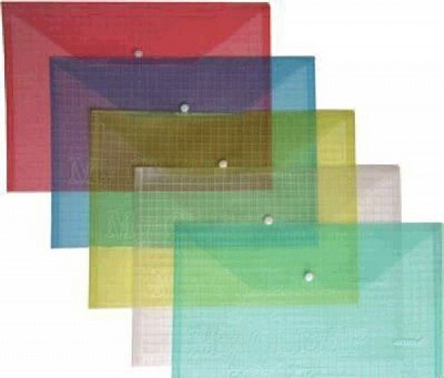 Папка-конверт А4 прозрачная 4-203 4Office