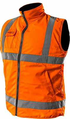Жилет робочий NEO tools двосторонній р. M 81-521 помаранчевий