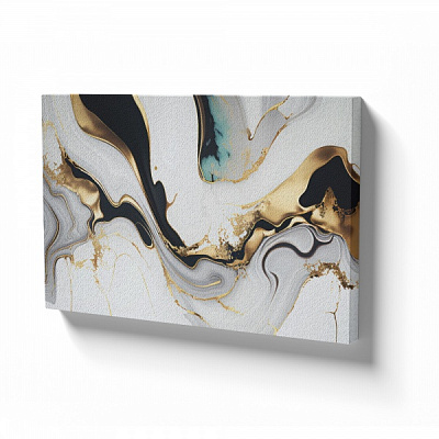 Картина на холсте Золотые волны 80x110 см WS Holst 575710782 