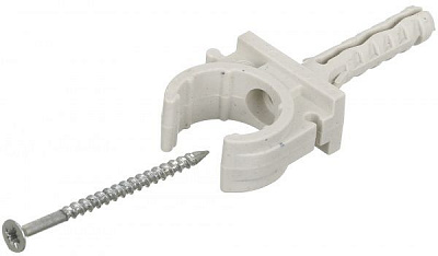 Дюбель быстрого монтажа для кабеля Інше 20 мм 10 шт. серый 