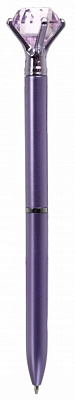 Ручка кулькова Діамант фіолетова чорнило синє