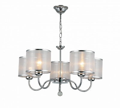 Люстра Sensio Nanter 5x40 Вт E27 хром/белый LS-07299/5S-E2740W