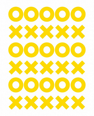 Світловідбивна наліпка LOOM XO LM-10036-yellow для твердих поверхонь