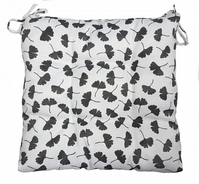 Подушка на стілець МАСАО гінкго сірий Прованс