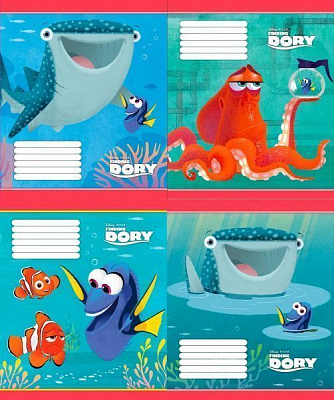 Тетрадь школьная В поисках Дори 18 листов в клетку Мицар+