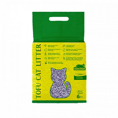 Наповнювач для котячого туалету ТМ Хвостик ТОФФУ Лаванда 2,6 кг
