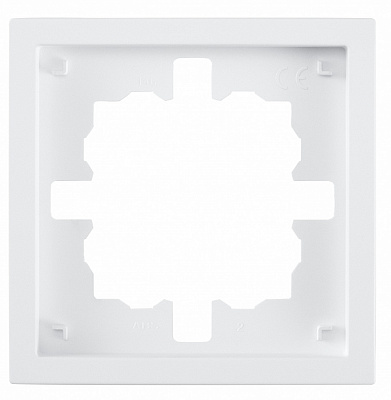 Рамка одноместная HausMark Juna горизонтальная белый матовый 7041-0900-146