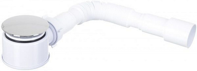 Сифон для поддона ScandiSPA для душевых кабин и низких поддонов h52/d80