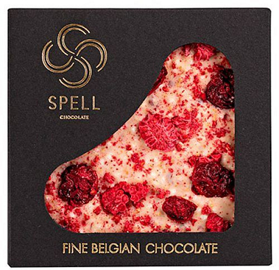 Шоколад Spell з журавлиною вишнею та малиною