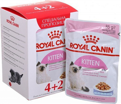 Корм Royal Canin Kitten Instinctive в желе 6х85 г