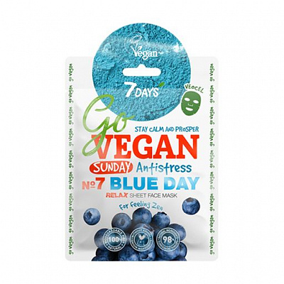 Маска тканинна для обличчя 7 DAYS Sunday BLUE DAY 28 г 1 шт.