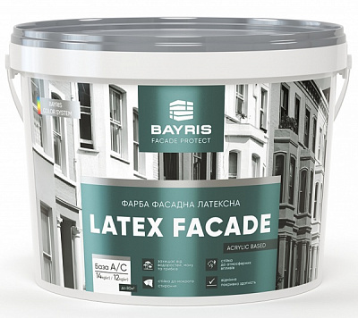 Фарба фасадна водоемульсійна Aider LATEX FAСADE мат білий 14кг