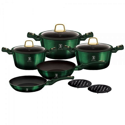 Набір посуду Emerald Collection 10 предметів BH 6065 Berlinger