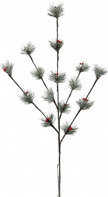 Гирлянда-фигура Девилон Сосновая веточка с ягодами 651948 встроенный светодиод (LED) 15 ламп 80 м 