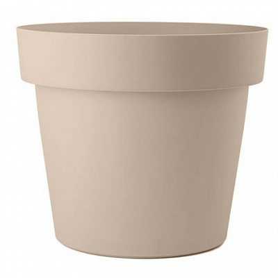 Горшок пластиковый Sanja-Ippi Мелроуз круглый 6 л мокко 