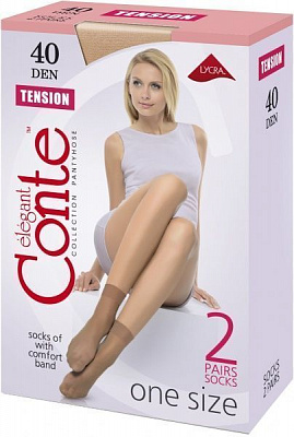 Шкарпетки Conte TENSION 40 р. 23-25 натуральний