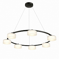 Люстра підвісна LIGHT SET DUSHA MS241-Y7 7x12 Вт GX53 чорний/молочний