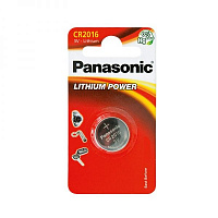 Батарейка Panasonic Panasonic CR 2016 (CR-2016EL/1B) CR2016 1 шт. (CR-2016EL/1B) 