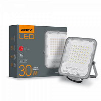 Прожектор светодиодный Videx Premium F2 5000 K 30 Вт IP65 серый 25960 