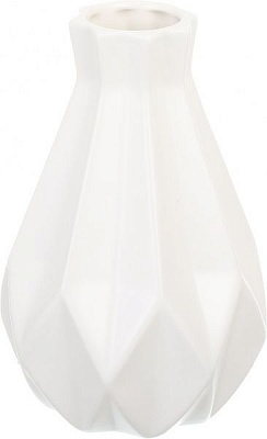 Ваза керамическая белая Азуми 22х14 см