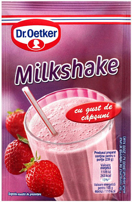 Коктейль молочный Dr. Oetker с клубничным вкусом 33 г