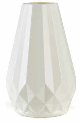 Ваза пластиковая MVM DH-FLOWERS-07 WHITE 20,5 см 