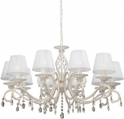 Люстра підвісна Vitaluce 10xE14 білий із золотистим V1679-0/10