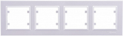 Рамка чотиримісна Makel Karea горизонтальна перлина 56100704